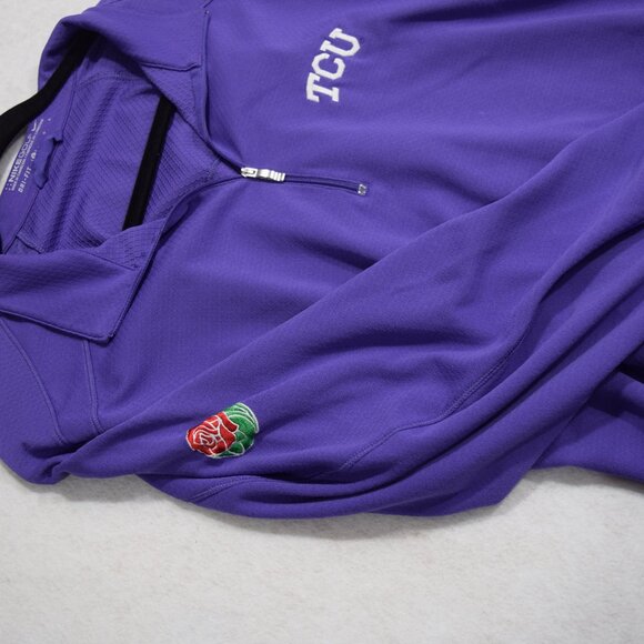 Nike Women's Purple Large TCU Texas Christian University  1/4 Zip - Picture 4 of 6